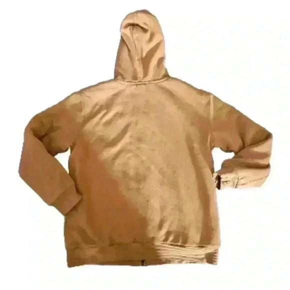 Timberland Big Boys Gold Core Tree Logo Zip Up Sherpa Lined Hoodie L - Picture 3 of 11